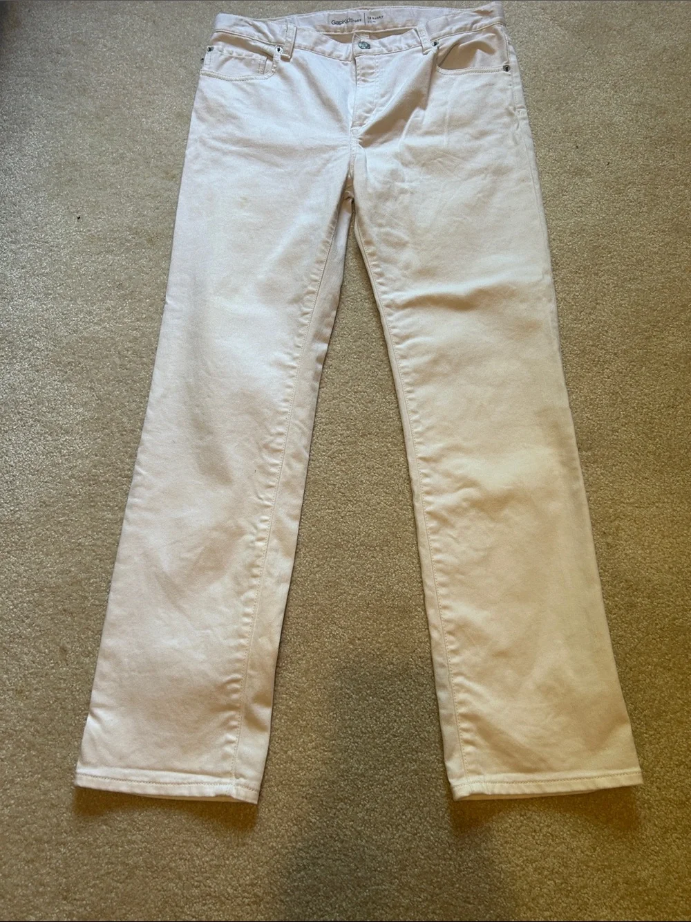 Gap White kid’s Straight-Leg Jeans